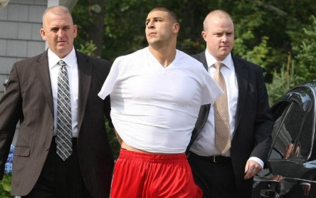 Aaron Hernandez arrested (Boston Globe)