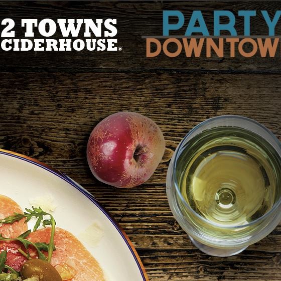 2 towns cider and party downtown