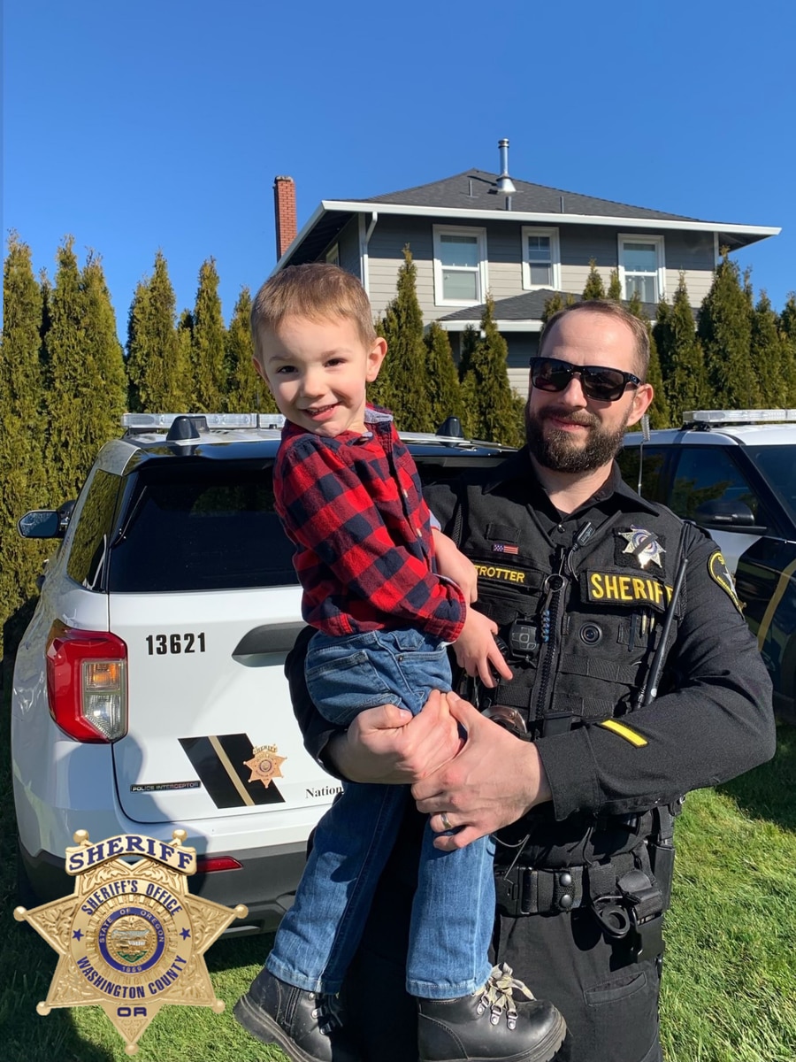 Washington County sheriff's Deputy Michael Trotter was critically injured Wednesday, April 27, 2022, when another car hit his patrol car, authorities said.