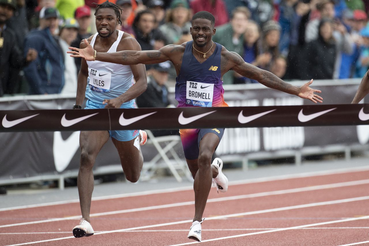 Trayvon Bromell bounces back, wins men’s 100 meters at Prefontaine Classic