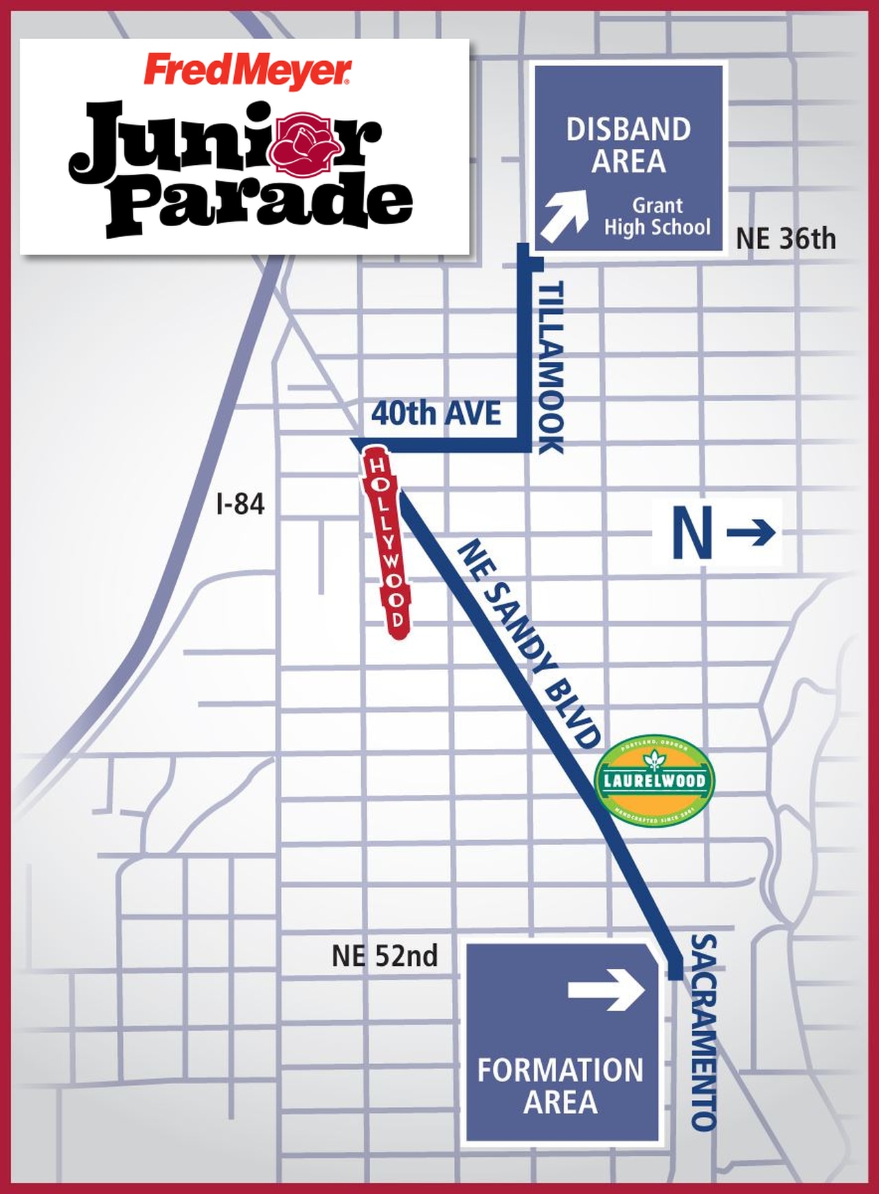 Junior parade map jr. rose festival parade