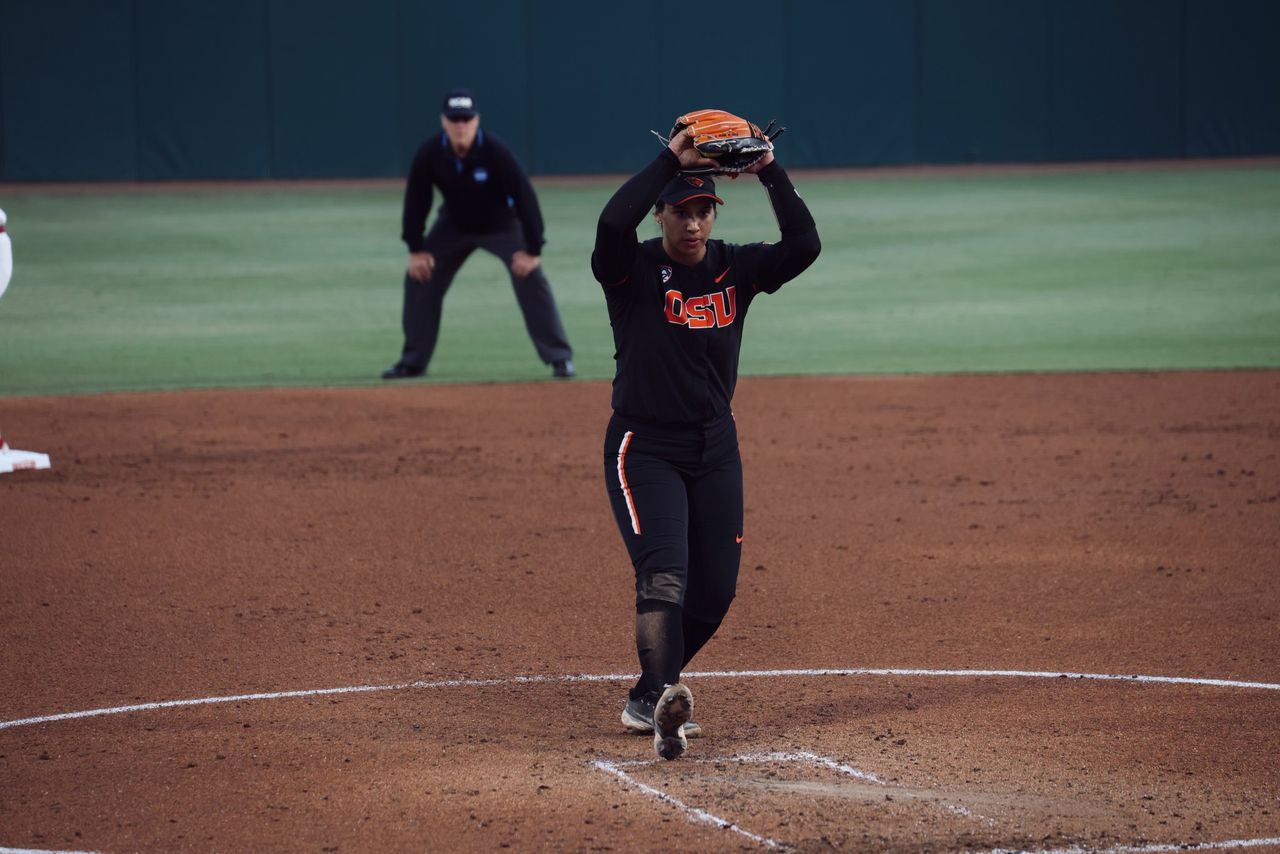 Oregon State ace Mariah Mazon returns to action for Friday night’s WCWS game against Arizona