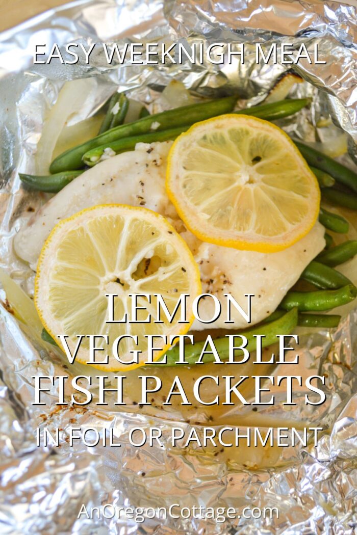 Healthy Lemon Vegetable Fish Packets To Grill or Oven Bake ( Using Foil or Parchment)
