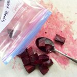 How to Roast and Freeze Beets-packaging roasted beets to freeze