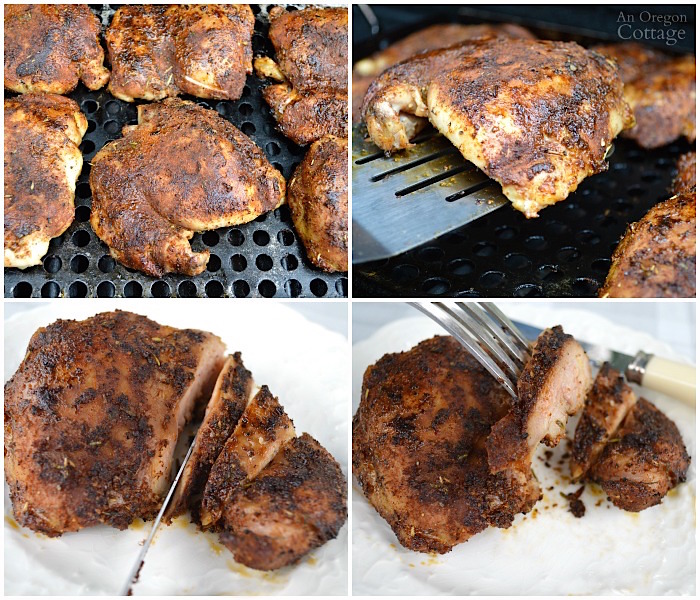 Grilled Chipotle Spice Rubbed Chicken Thighs