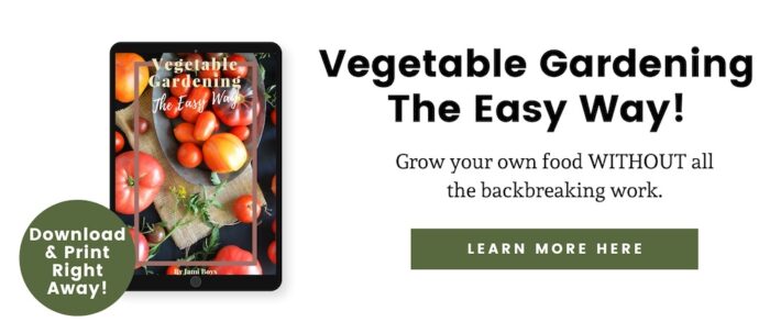 Vegetable Gardening The Easy Way EBOOK Opt-in