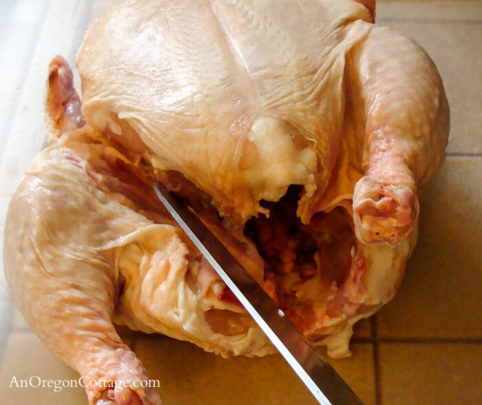 how to cut a whole chicken-1