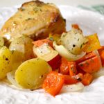 Sheet Pan Lemon-Garlic Roasted Chicken and Vegetables