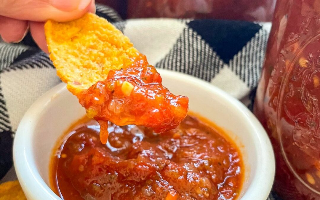 Roasted Chipotle Salsa (Can or Freeze)