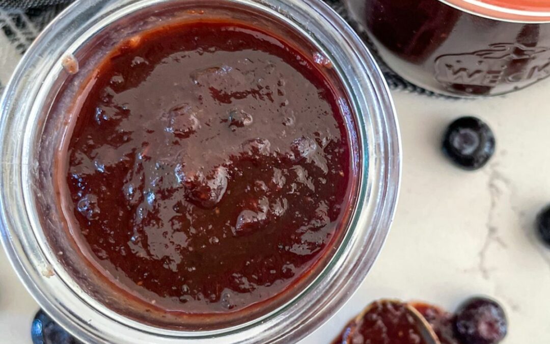 Blueberry BBQ Sauce (10 Minute, Lower Sugar)