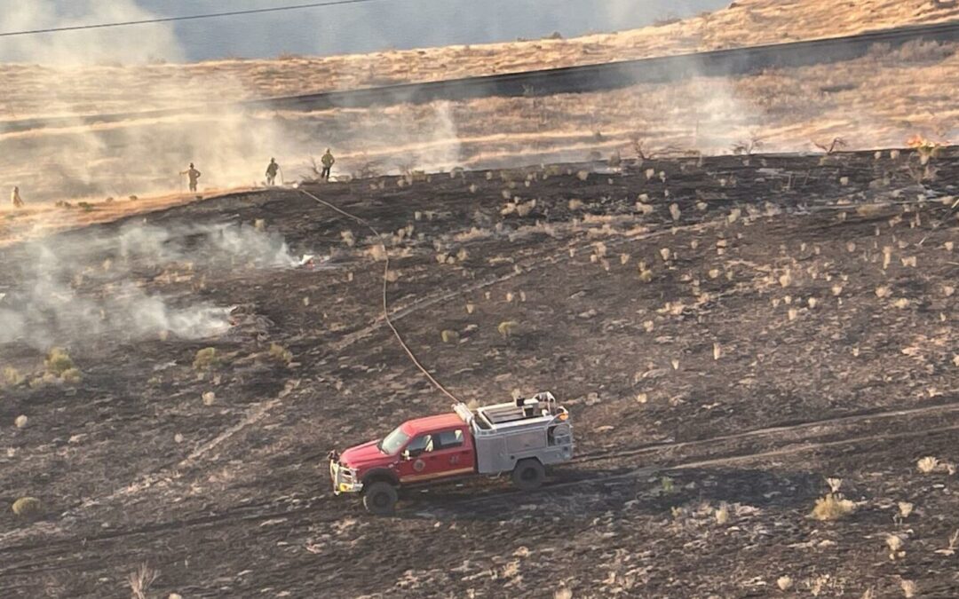 Brush fire burns 60 acres