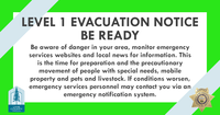 Level 1 Evacuation Summary