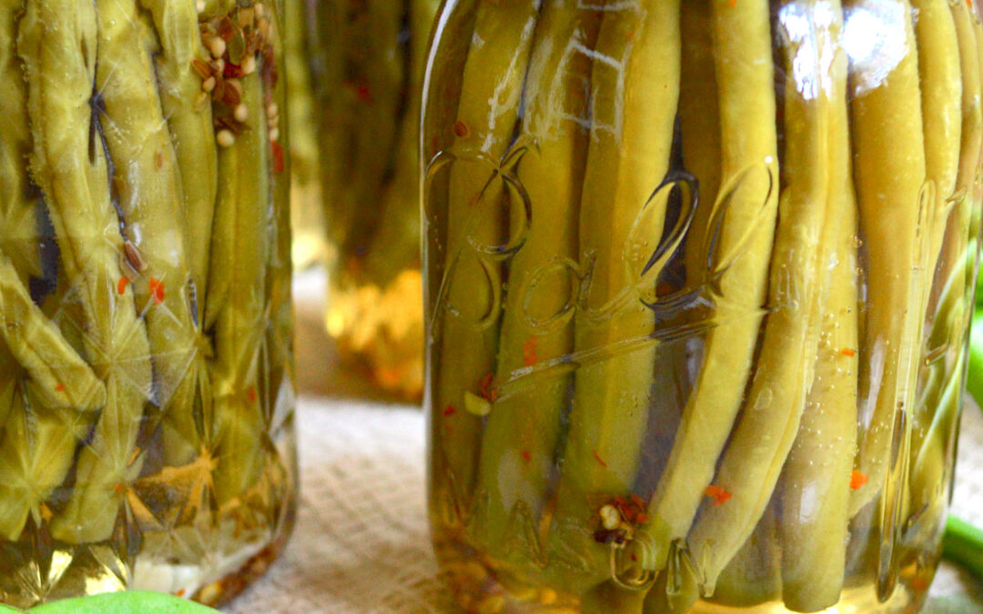 Spicy Garlic Canned Pickled Beans
