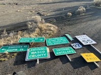 Vandalized road signs
