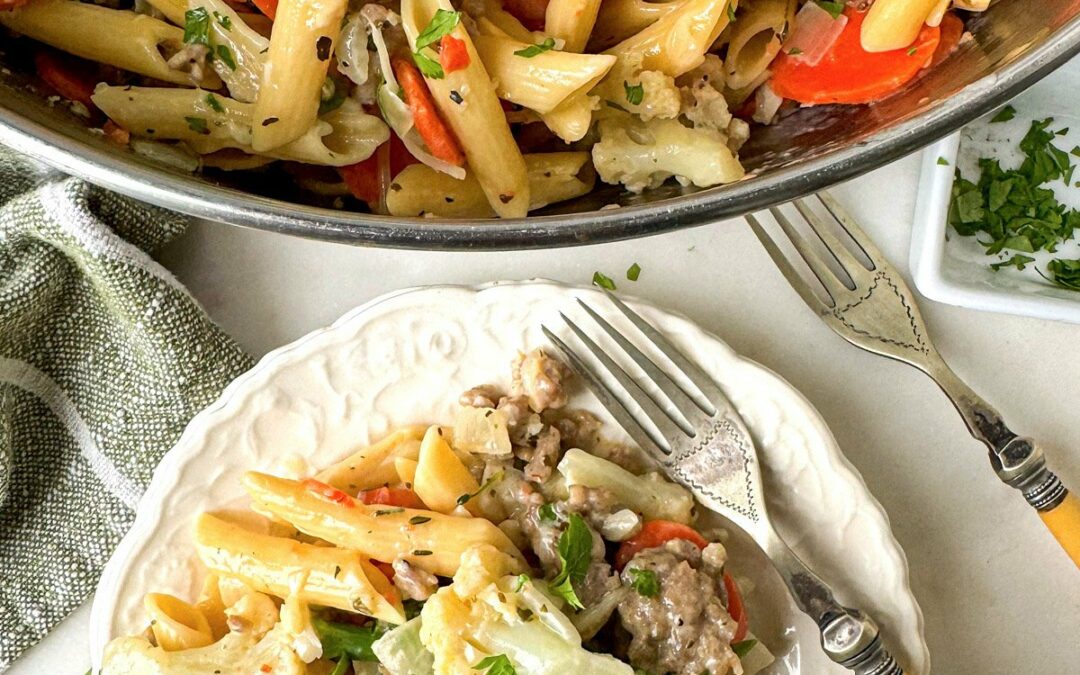 30 Minute Pasta Primavera Recipe with Italian Sausage