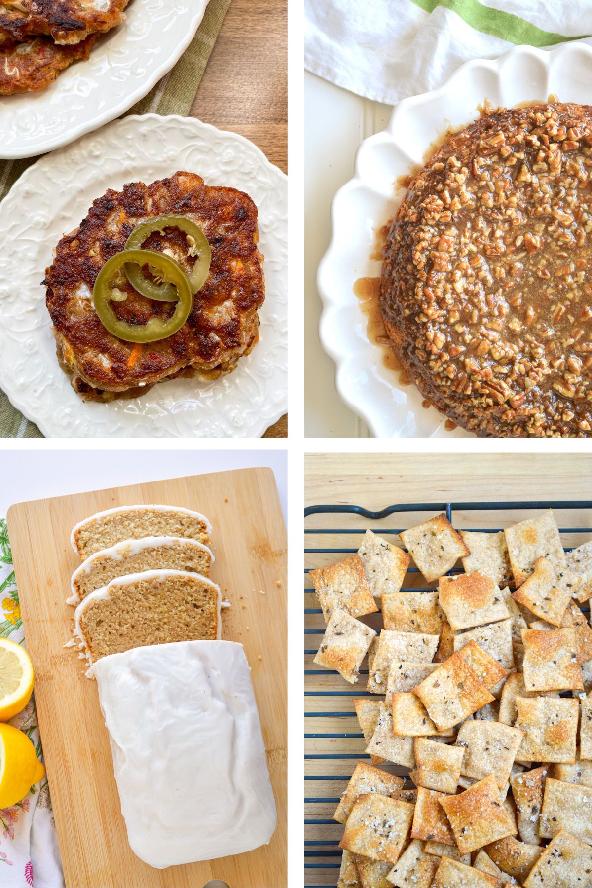 four of the sourdough recipes pictured