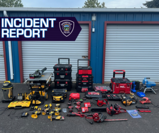 Officer Awareness Leads to Recovery of Over $8,000 in Stolen Tools